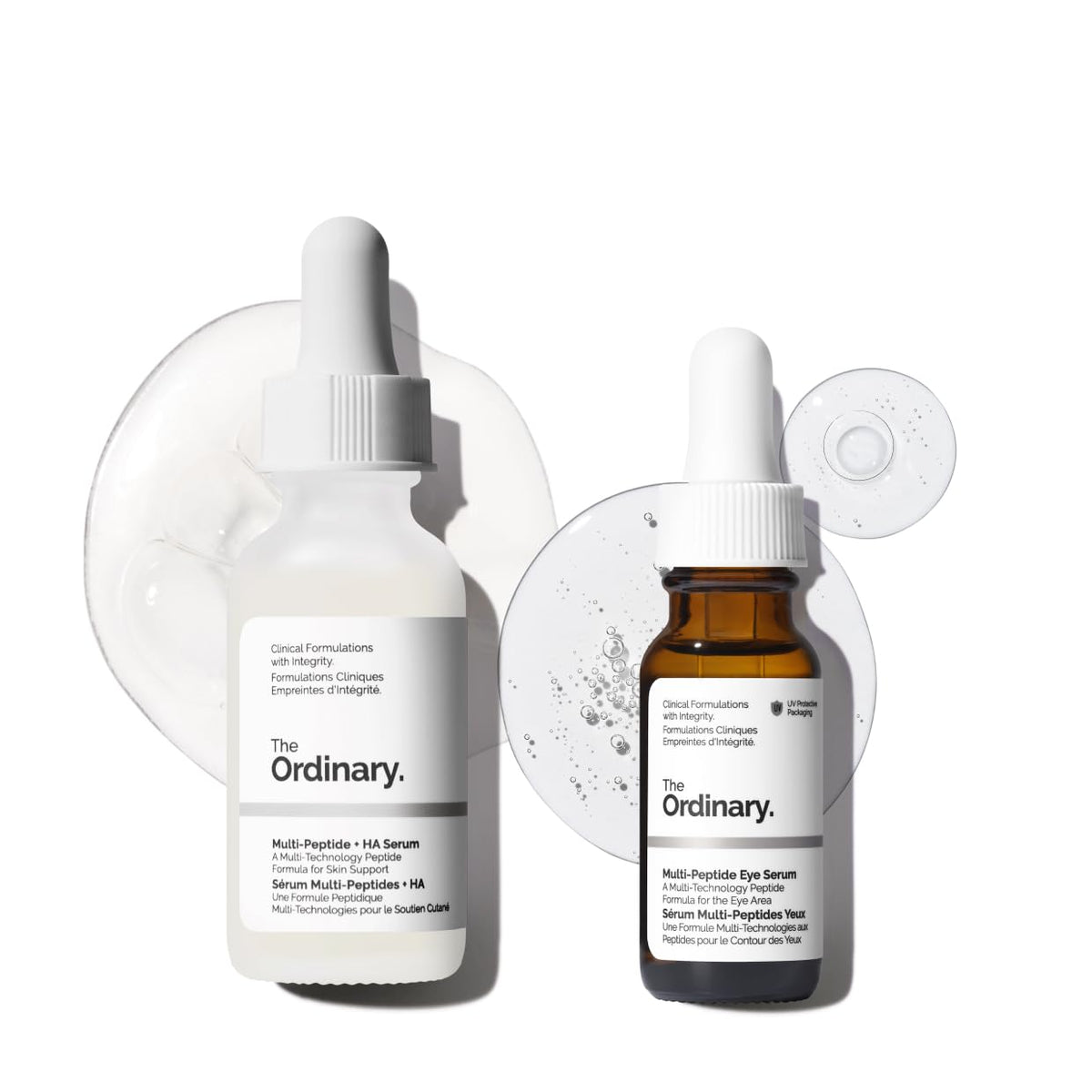 The Ordinary Multi-Peptide Serum Duo, Anti-Aging Skin Care Set for Face and Eye Support, Multi-Peptide + Hyaluronic Acid and Eye Serum