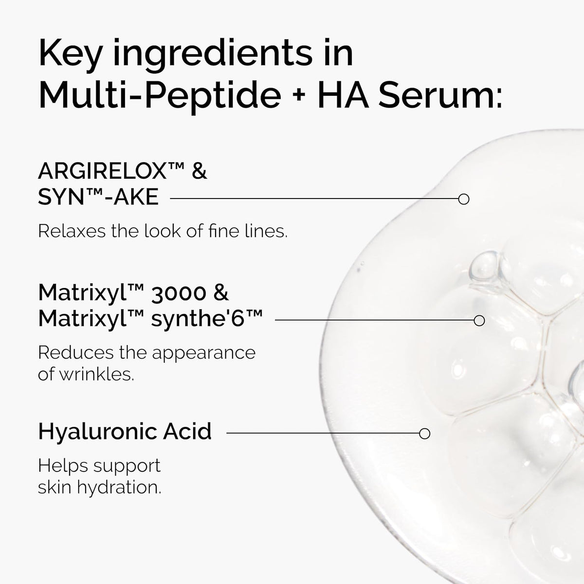 The Ordinary Peptide Essentials Collection, Skin Care and Scalp Support Four-Piece Set for Face, Eyes, and Hair