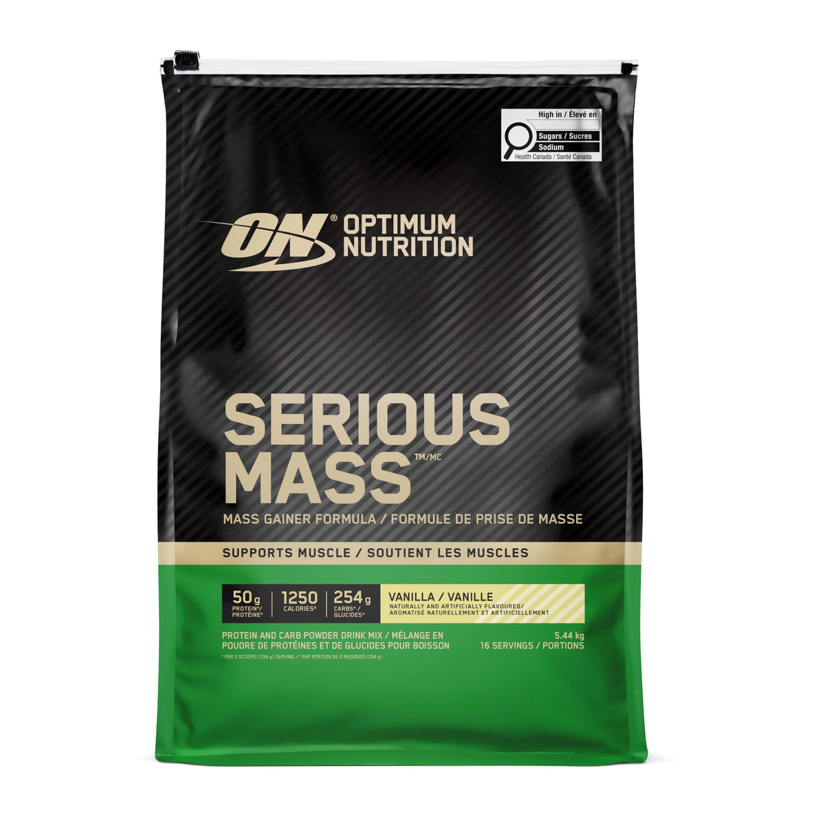 Optimum Nutrition Serious Mass Weight Gainer Protein Powder, Chocolate, 6LB