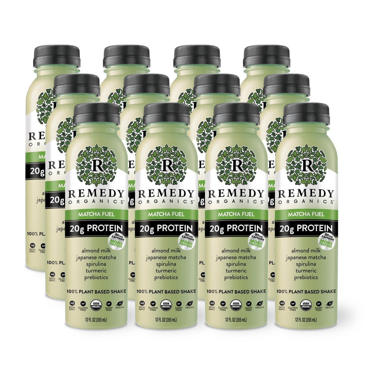 Remedy Organics Tropical Mango 12-Pack | Plant Based 16g Protein Shakes, Ready to Drink | USDA Organic, Gluten Free, Dairy Free, Soy Free